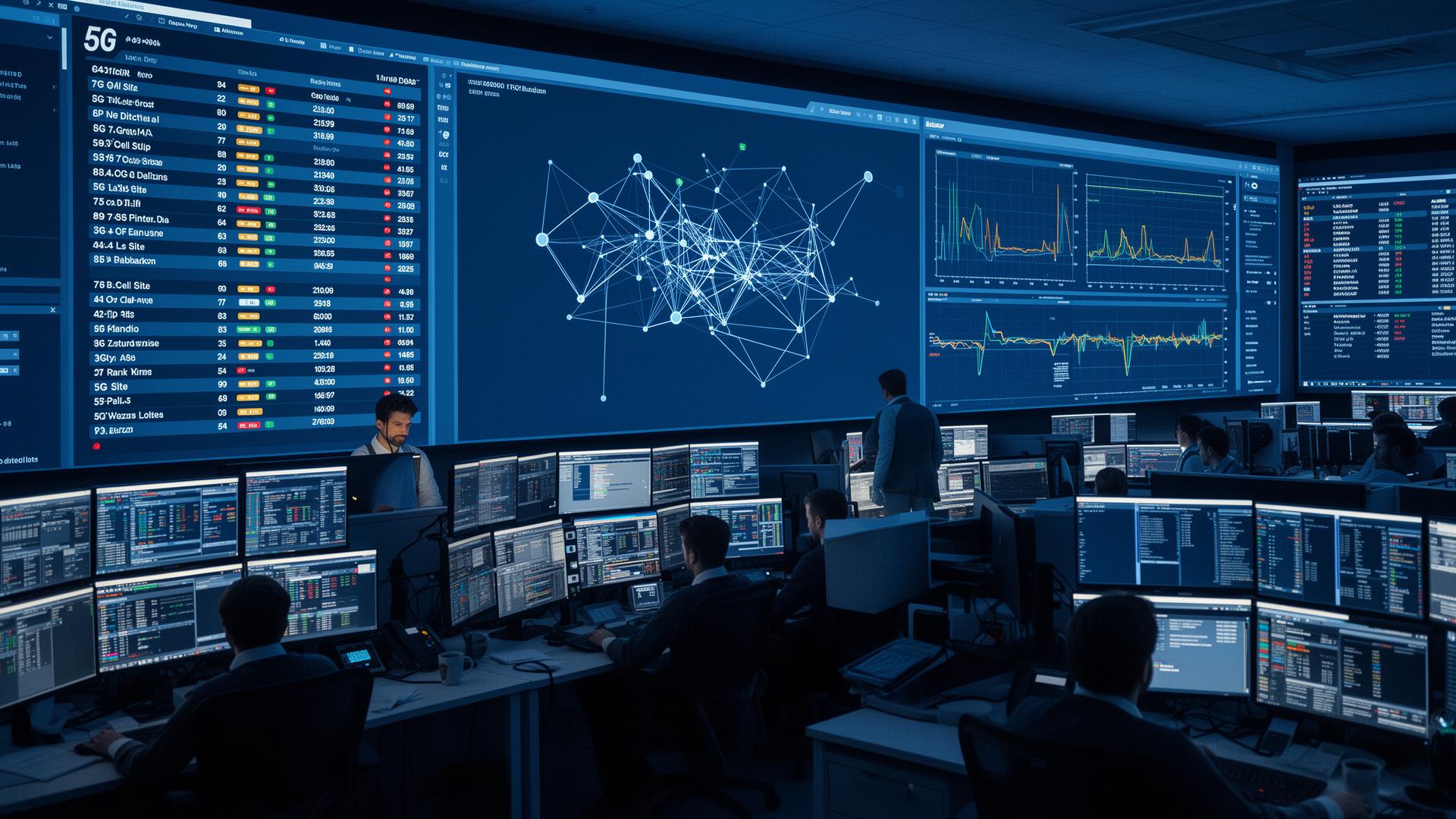 NOC - 5G site health, KPIs and alarm correlation.